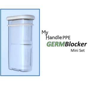 A picture of the germ blocker mini set.